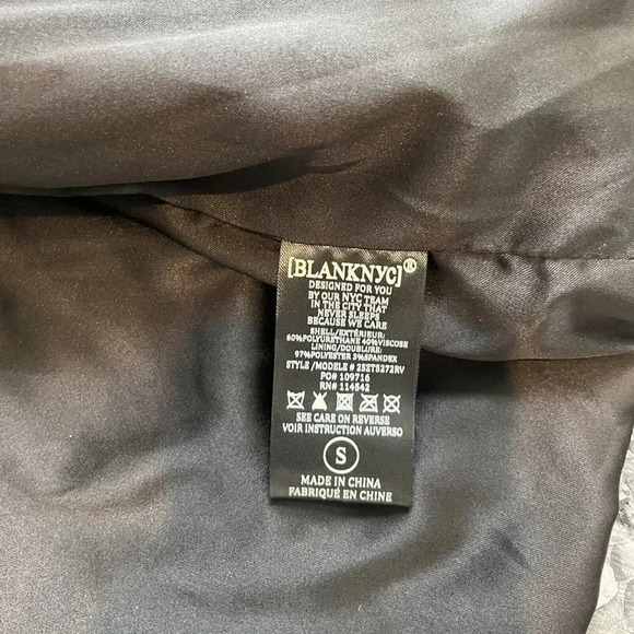 Blank NYC Snake Moto Jacket Womens Small Faux Leather - Picture 5 of 12